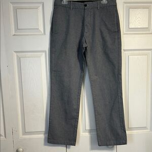 BANANA REPUBLIC Men's Gray Gavin Fit Slacks 32 X 30 Cotton Straight Leg Office